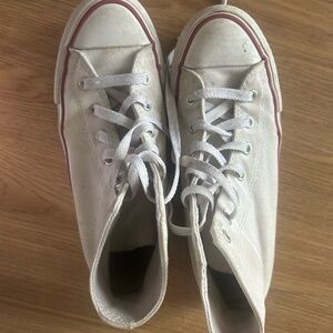 White converese high tops